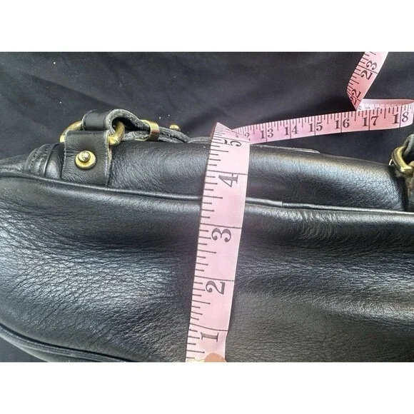 Vintage Dooney & Bourke Canyon Backpack Black Leather USA Duck Bag Purse